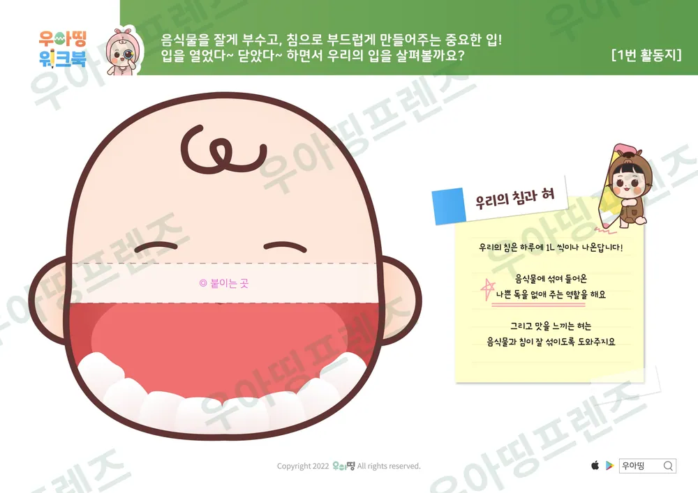 소화기관 워크북 도안 4쪽