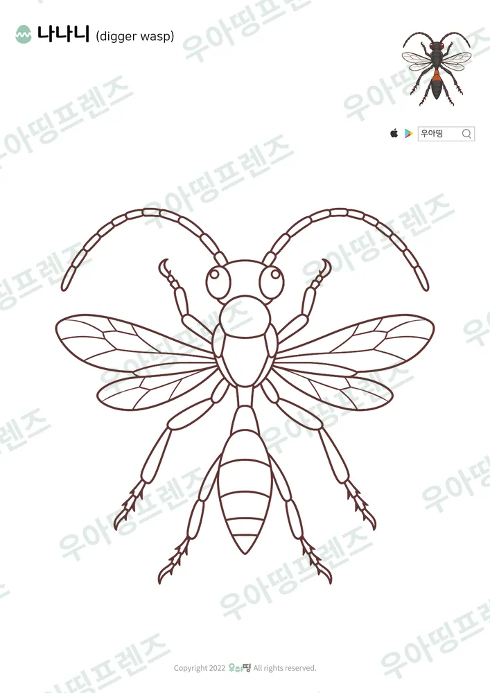 나나니 색칠공부 도안